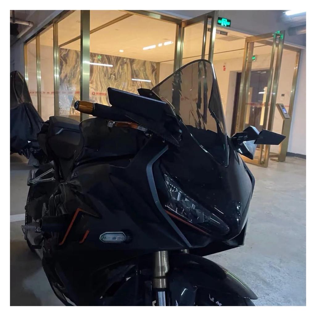 XPingu Vindruta för CBR650R 2019202020212022022020202023 Motorcykel Förstärkt Höjd Vindruta Vindruta Svart Grå Vindruta Färg: Svart