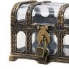 Pirate Treasure Chest Transparent Keepsake Case Jewelry Box for Pirate Party