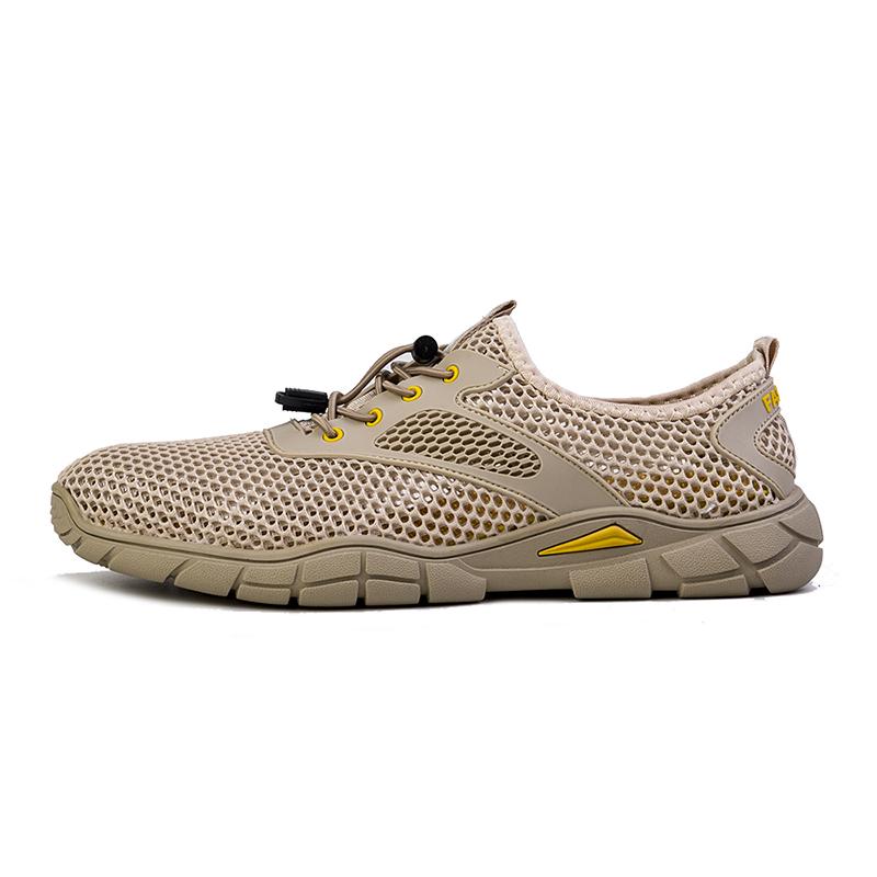 

Мужская летняя дышащая повседневная мужская обувь с низким верхом и сетчатым верхом 44 песочный