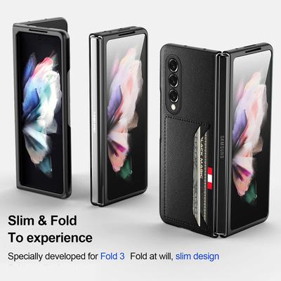 Étui Mode en Cuir pour Samsung Galaxy Z Fold 7 6 5 5G fold7 Fold5 Fold6 Fold 4 3 2 Fold3 Fold2 Fold4 Porte-cartes Housse de Téléphone