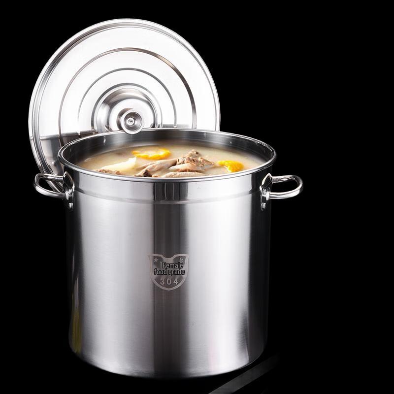 

Linpan Commercial Thickened Stainless Steel Pot with Lid
