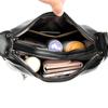 Nowa stylowa skórzana luksusowa damska torba, designerska jednokolorowa damska torba na ramię typu crossbody damska torebka