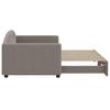 Pull Out Daybed Taupe 90x200 Cm Fabric