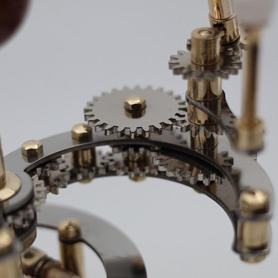 17.78 Cm Mini Orrery, A Premium Home Décor Artpeice, Solar System with Semi Precious Stone, Prefect Present Idea for Various Occasions