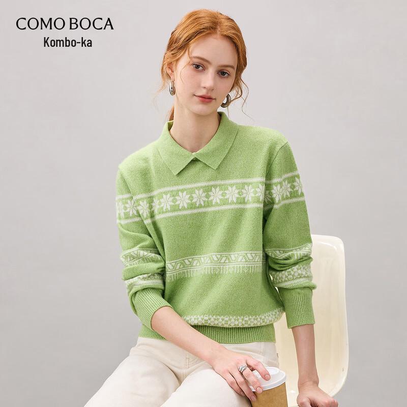 Kemon Boka Women's Fair Isle Cashmere Knit Sweater