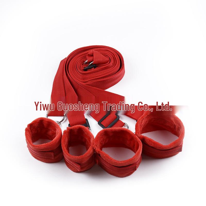 Intimate Plush Bed Restraint Straps for Couples