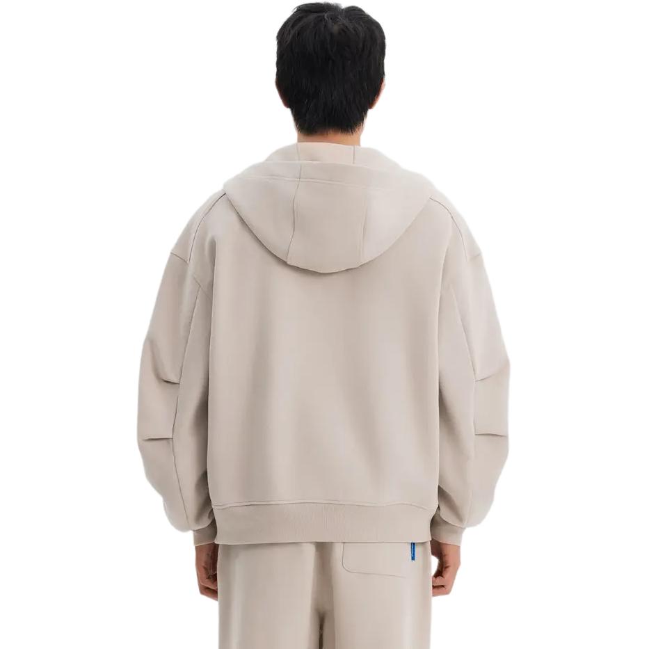 DECATHLON Multiverse Hooded Zipper Long Sleeve Jacket Unisex Moonlight Beige