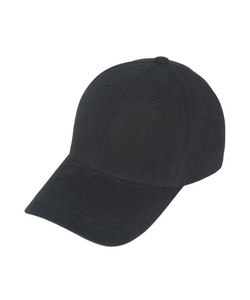 Seunaus 1495 Peach Washed Plain Ball Cap_ Black