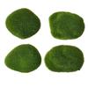 Artificial Moss Rocks Greenery Decorative Moss Covered Stone Fake Moss Decor for Floral Arrangement Fairy Garden Crafting