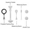 Retractable Aquarium Fish Feeder Plastic Turtle Food Feeder New Fish Feeding Tube  Aquarium Feeding