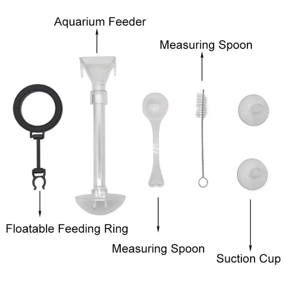 Retractable Aquarium Fish Feeder Plastic Turtle Food Feeder New Fish Feeding Tube Aquarium Feeding