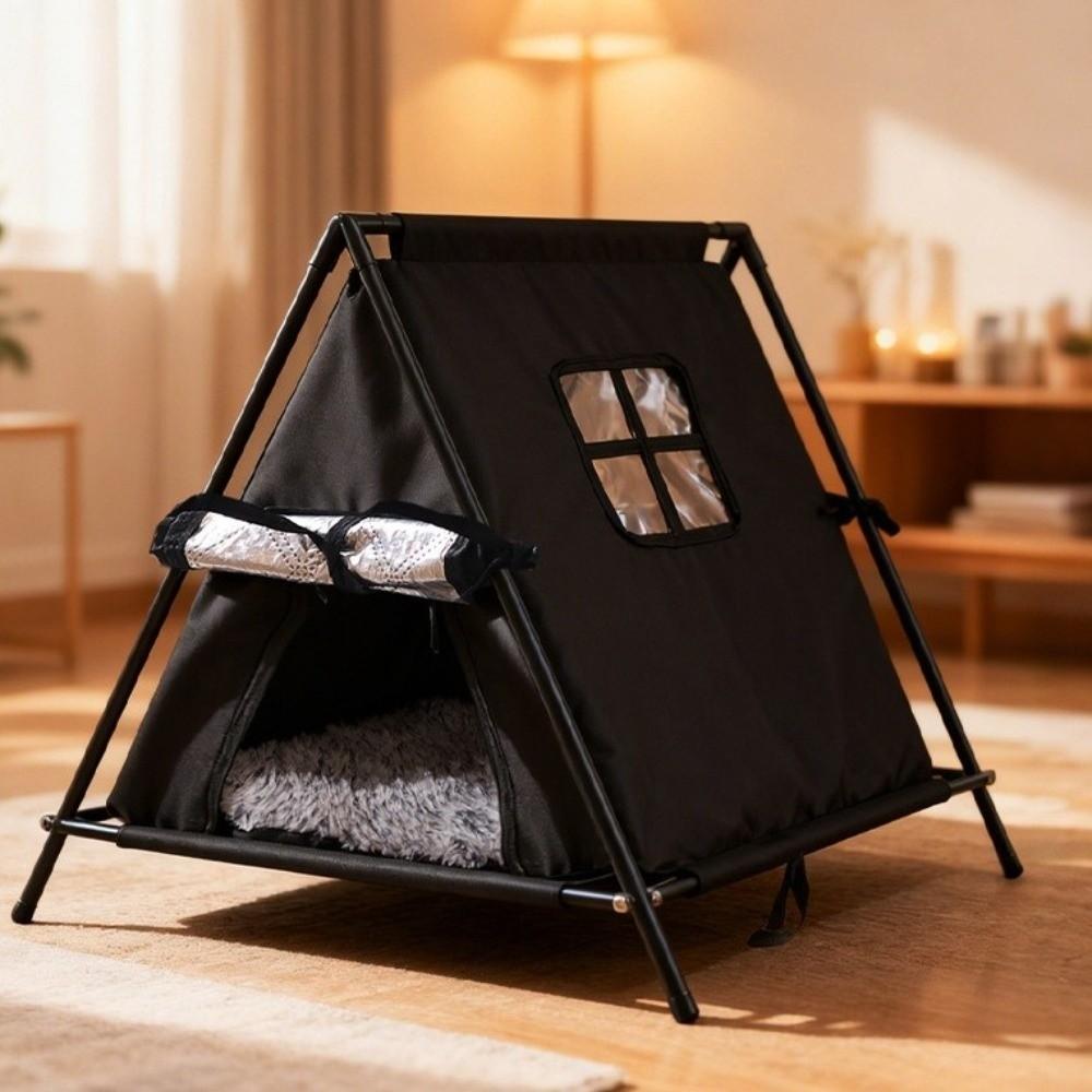 Minimalist Portable Outdoor Pet Tent Oxford Warm Insulated Dog House Foldable Removable Dog Cave Hut Room Decor