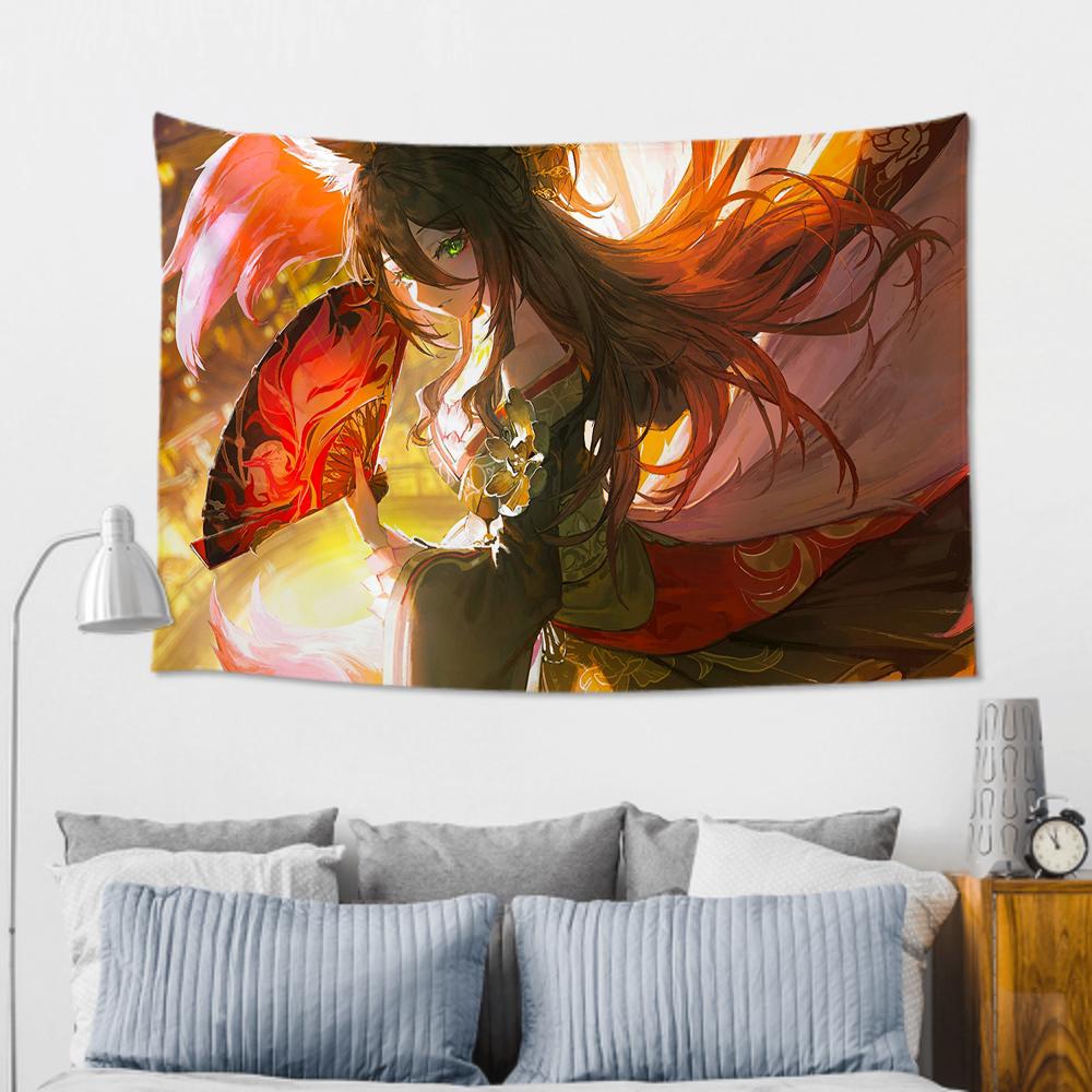 

Animated Fugue From Honkai Star Rail Tapestry Room Decor Wall Cloth Party Hanging Background Room Decor Baby Room 50x70