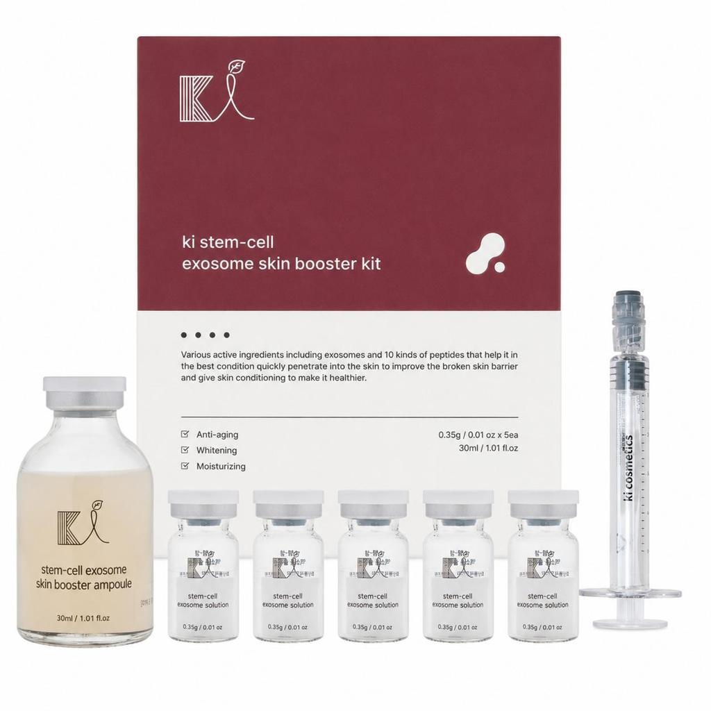 KI Cosmetics Stem-Cell Exosome Skin Booster Kit (30ml / 6ml × 5 Kits) (3 Options)