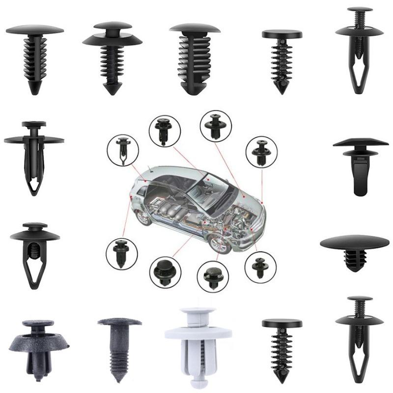 100 Stück gemischte Schnallen, Auto-Befestigungsclip, Türverkleidung, Kotflügel, Stoßfängerschnalle, Kühlerschutz, Motorabdeckung, Spritzschutz, Halteklammer