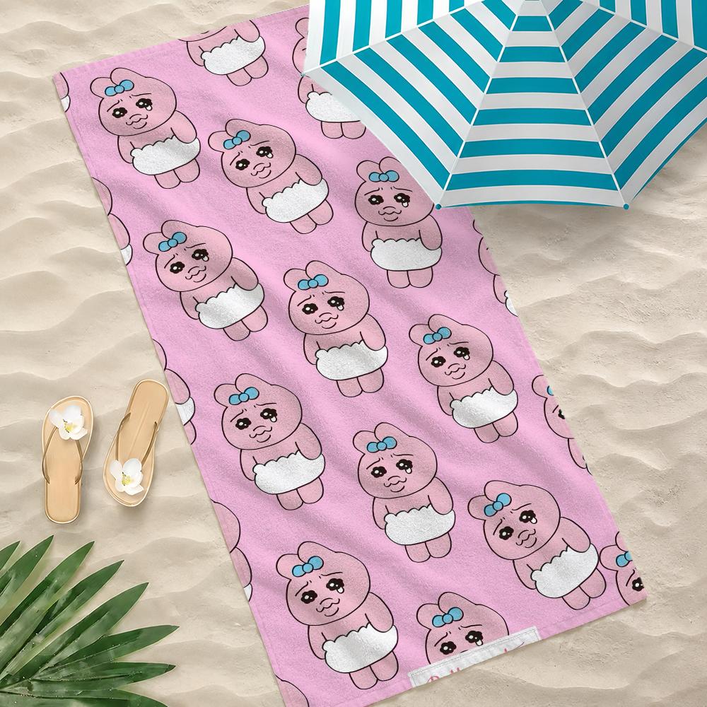 O-opanchu anime cute U-usagi Towel Towel Soft Pool Gift For Travel Gym Shower Camping Quick Dry Sports Large Beach Towels