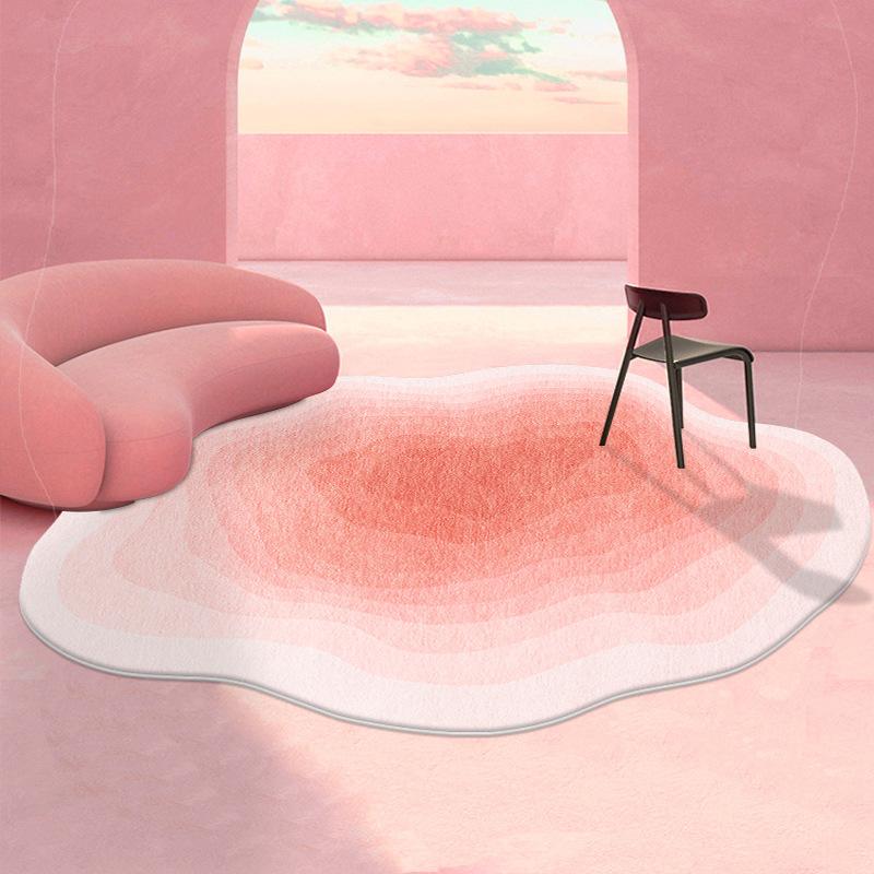 Cream Style Living Room Imitation Cashmere Carpet Comfortable Soft Bedroom Living Room Home Decor Office Floor Profiled Mat