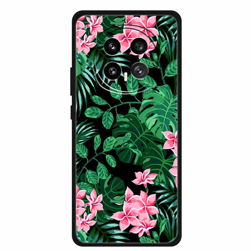Black Silicone Case For Honor Magic8 Pro Case Cartoon Cat Soft Back Cover For Honor Magic 8 5G Pro Phone Case Coque Funda Para