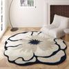 Style Flower Special-shaped Sofa Carpet Living Room Water-absorbent Non-slip Coffee Table Blanket Home Easy Care