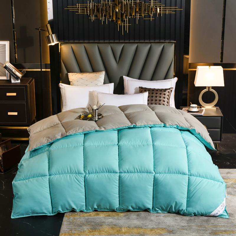 4lbs Quilted Comforter Reversible Fluffy Warm Bed Quilt For Autumn Winter Bedroom Bedding