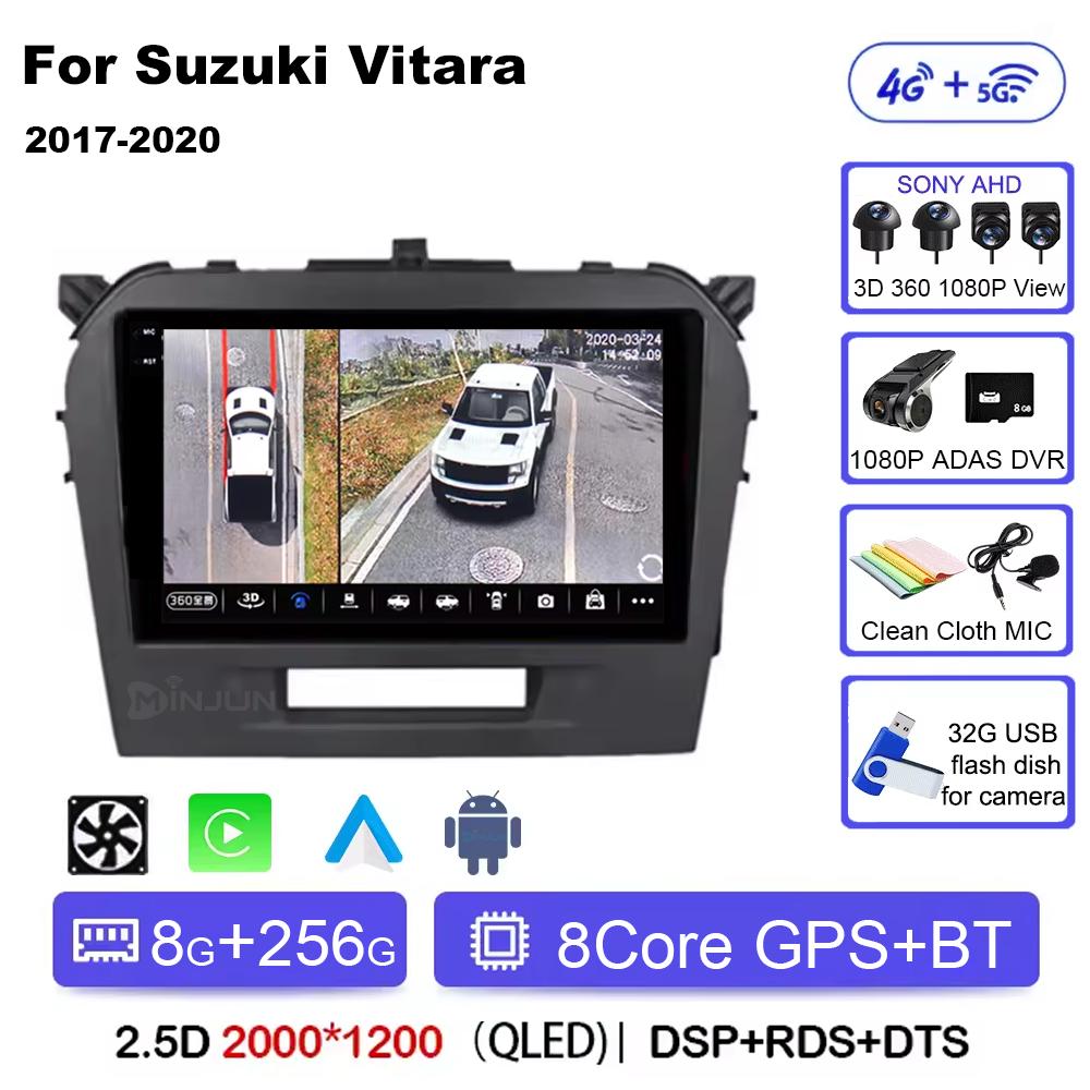 Android 14 Carplay Auto Qualcomm Car Radio Multimedia Player For Suzuki Vitara 2017 2018 2019 2020 Autoradio Stereo Head Unit