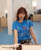 Nodi System Error Horse Crop Tee Sapphire Blue