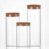 High Borosilicate Glass Storage Jar - 80mm Wide Mouth Bottle for Flower Tea or Incense