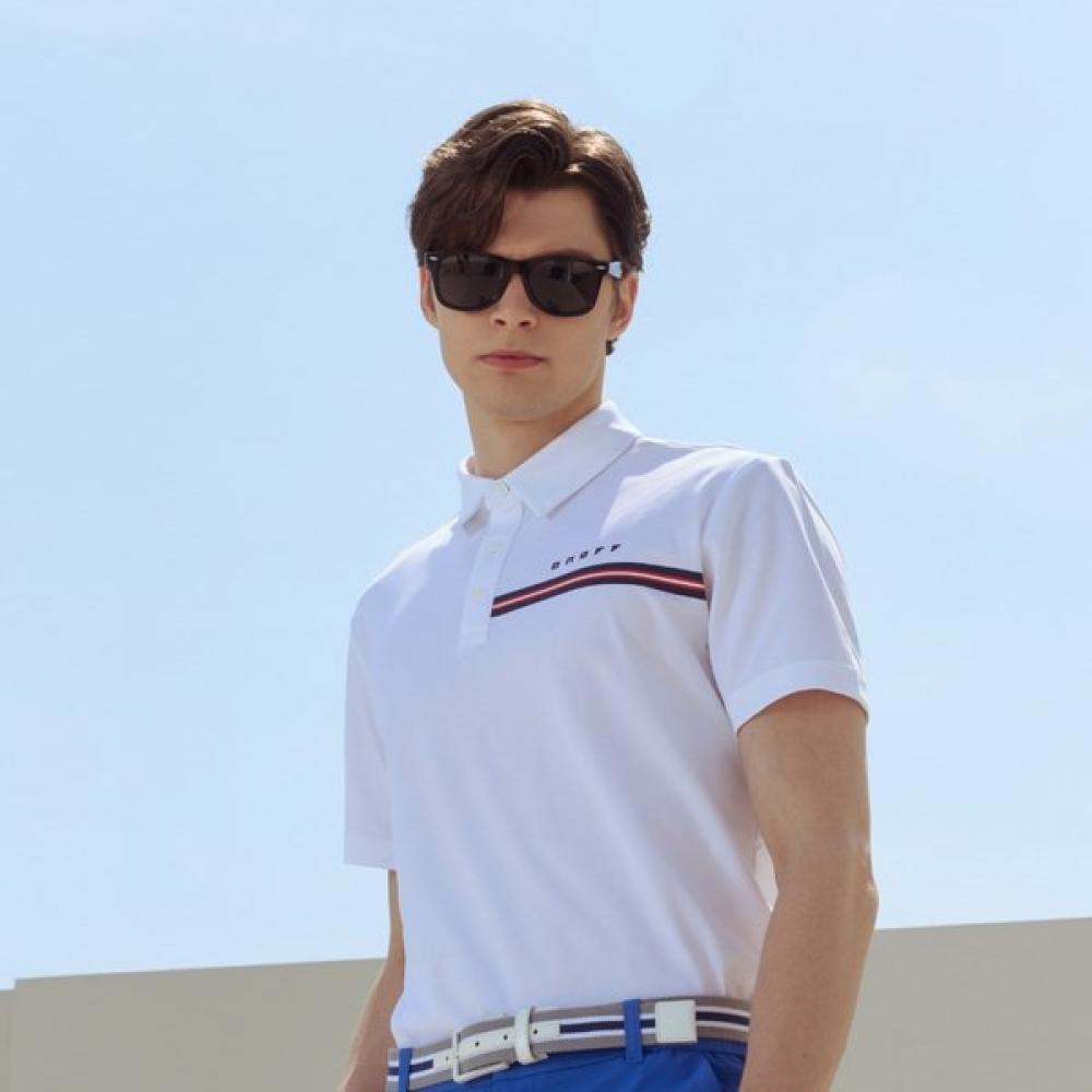 Onoff Men S Pique ShorT Sleeve T ShirT Of9503ga whiTe