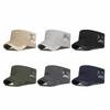 Adjustable Flat Top Cap Sun Protection Quick Drying Cap Retro Mesh Sun Hat  Sports Activities