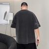 Stretch Fit Anti-wrinkle Loose Men's Short-sleeved Vintage Old Fashion Short-sleeved Top Cotton Comfortable Lightweight T-shirt