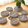 Round Caster Flower Pot Moving Tray Non Slip And Stable With Drainage Tray Suitable For Indoor And Outdoor Use Keeps Clean