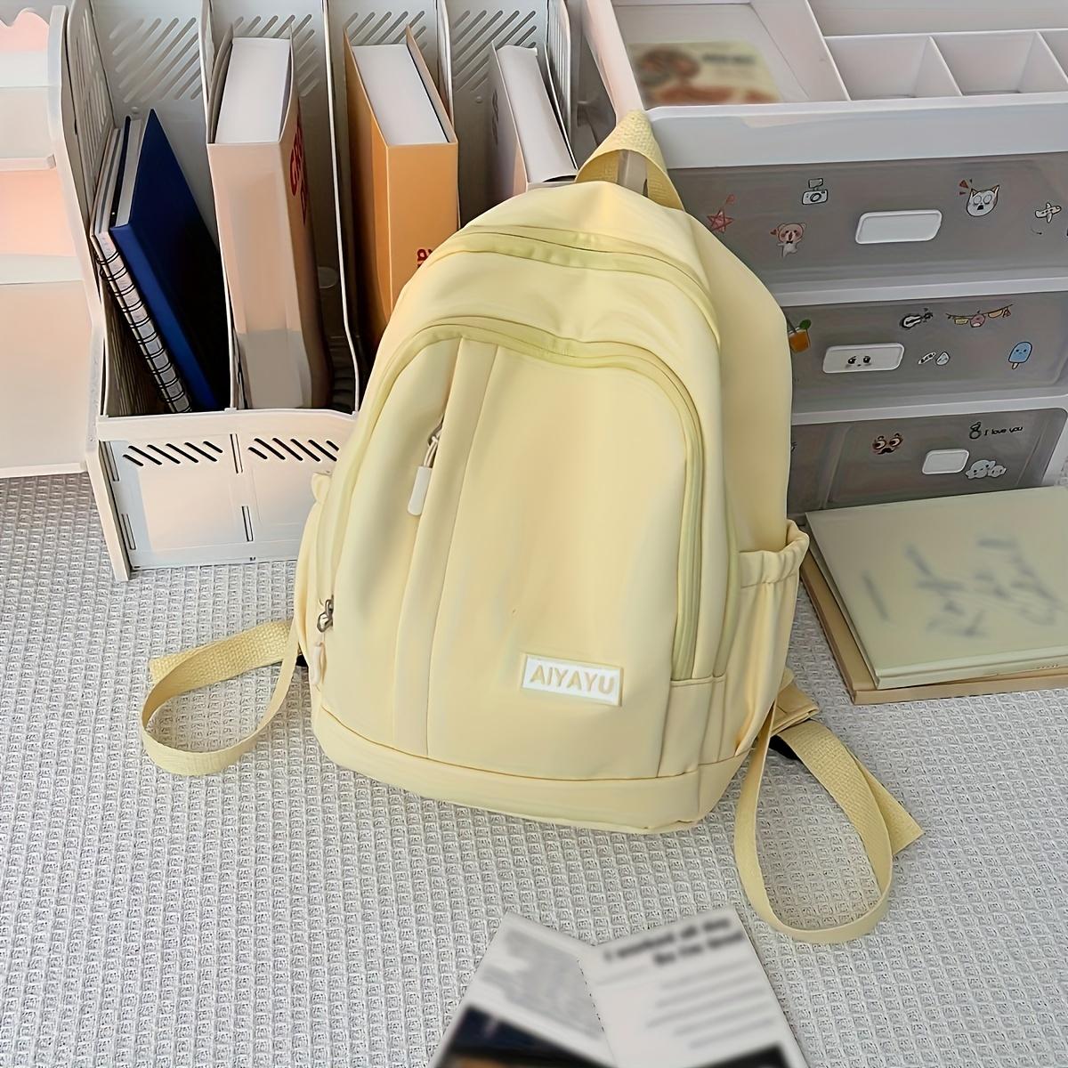 

Маленькие школьные ранцы для студентов колледжей, простые и универсальные рюкзаки для девочек для путешествий, маленькие свежие рюкзаки, подростковые рюкзаки Sense жёлтый