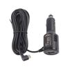 Intelligent USB Vehicle Charger 340cm Angled USB C Cord 5V1A Output Short Circuit Protections Compatible for 12V 24V Car