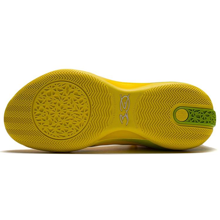 Li Ning Shadow 3 Cushioning Slip Resistant Abrasion Resistant Low Top Basketball Shoes Men's Kiwi Yellow Summer ABPS041-2