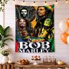 Bob Marley Aesthetic Tapestry Psychedelic Art Ideal for Dorm Wall Balcony Living Room Indoor Hand Painted Style Gift for New Home