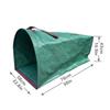 Large‑capacity Foldable Garden Leaf Bag Semi‑circular Opening Yard Waste Storage Sack for Outdoor Gardening