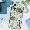 Cute Cartoon Otter Cover For OPPO Reno 8T 7 8 Lite 14F 13F 12F 11F 14 13 12 11 10 OPPO Find X8 X6 X5 X9 Pro Case