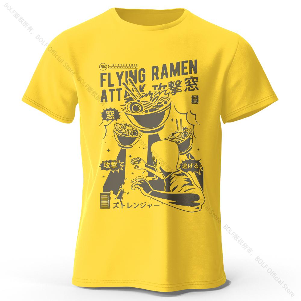 

Футболка в стиле аниме с принтом в стиле Харадзюку из 100% хлопка, легкая футболка с круглым вырезом и короткими рукавами, повседневная одежда унисекс XXXL жёлтый