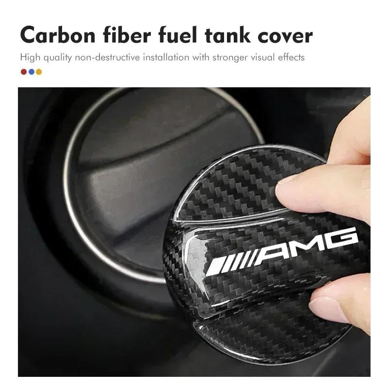 Tappo Carburante in Fibra di Carbonio Copertura Protettiva Decorativa per Serbatoio Carburante per AMG C180 C300 W124 W176 W177 C200 C260 GLC CLE CLA
