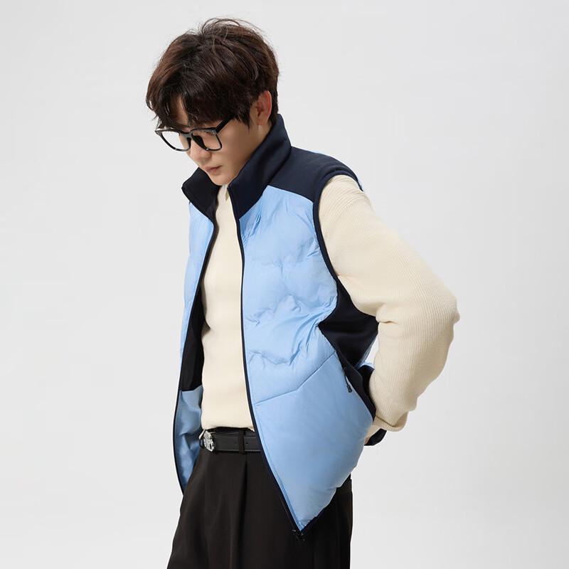 

Мужской модный пуховый жилет Xuezhongfei с цветными блоками M