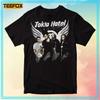 T-shirt en coton noir avec signatures du groupe Tokio Hotel Tailles S-5XL H444