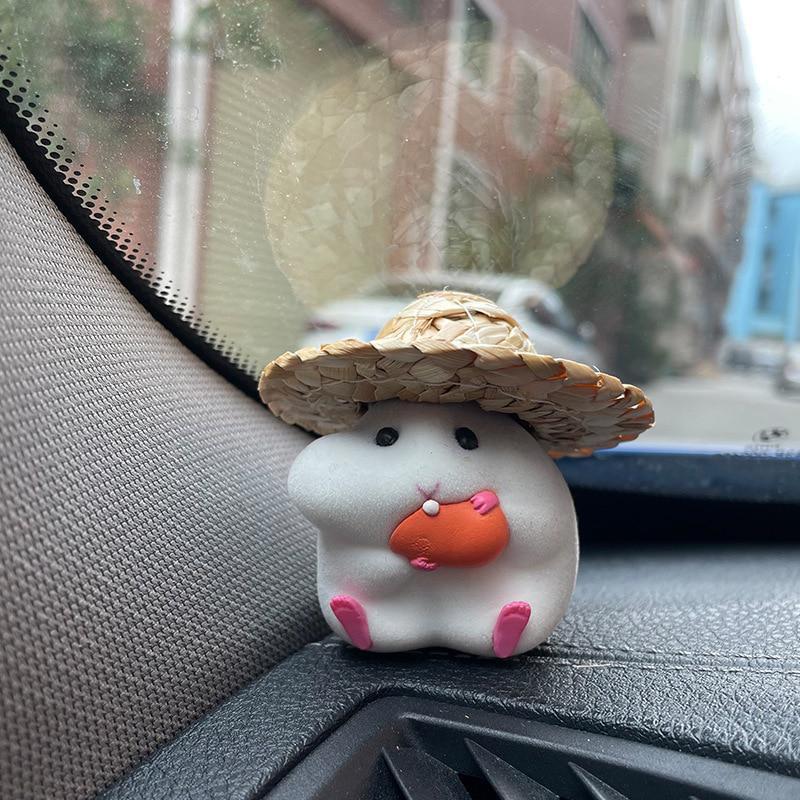 Hamster Car Accessories New Console Cute Doll Car Interior Pendant Car Decoration Cool Car Decoration