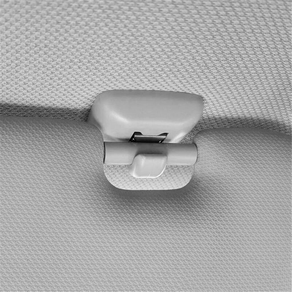 2Pcs Car Sun Visor Clip Gray Interior Hanger Hook Clip Bracket for  A1 A3 S3 A4 S4 Allroad A5 S5 Q3 Q5 8U0857562A Grey