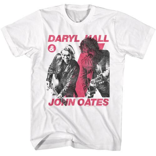 Hall and Oates Rock Out T-Shirt - White Unisex T-Shirt S