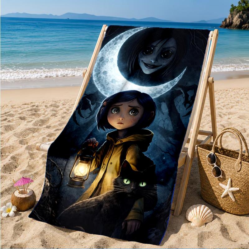 Nighttime Adventure Doll Beach Towel, Microfiber Beach Towel, Perfect For Pool, Beach, Travel, Home Decor Beach Party Fan gifts