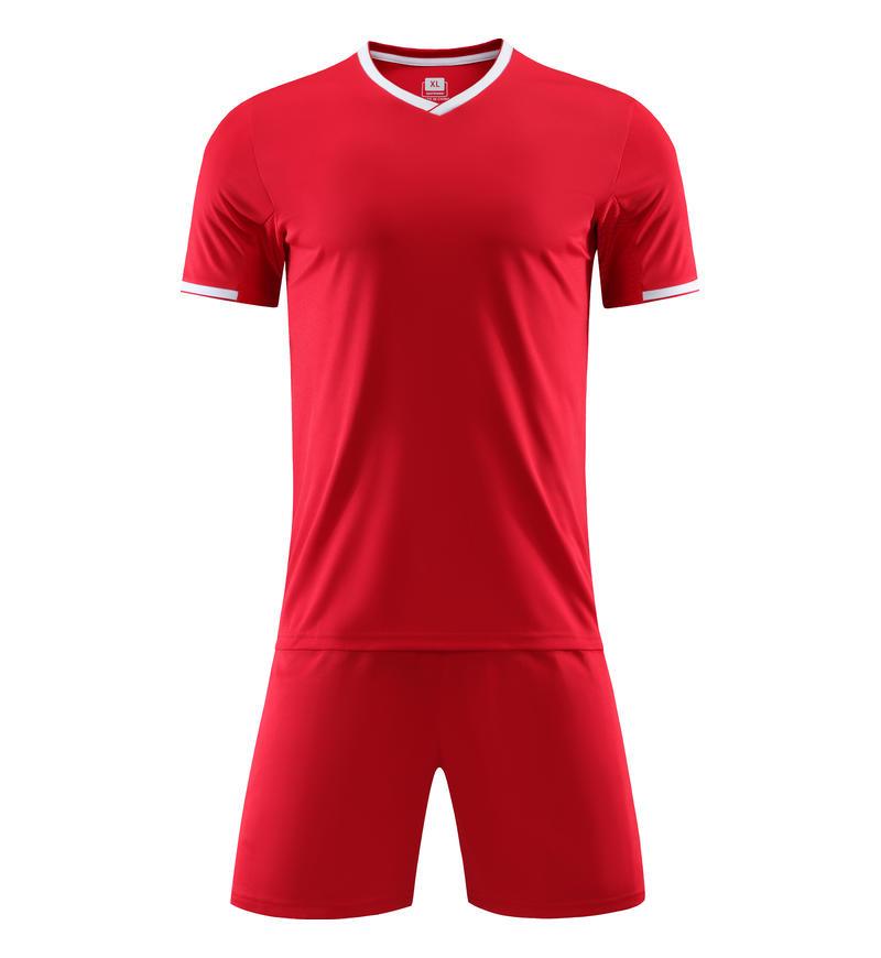 Drop-shipping Customized Football Uniform Set for Adults & Children - Printed Jerseys with Competition Numbers