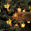 Christmas LED String Light Santa Claus Gingerbread Man Xmas Tree Ornament Christmas Decoration For Home New Year Party Kids Gift