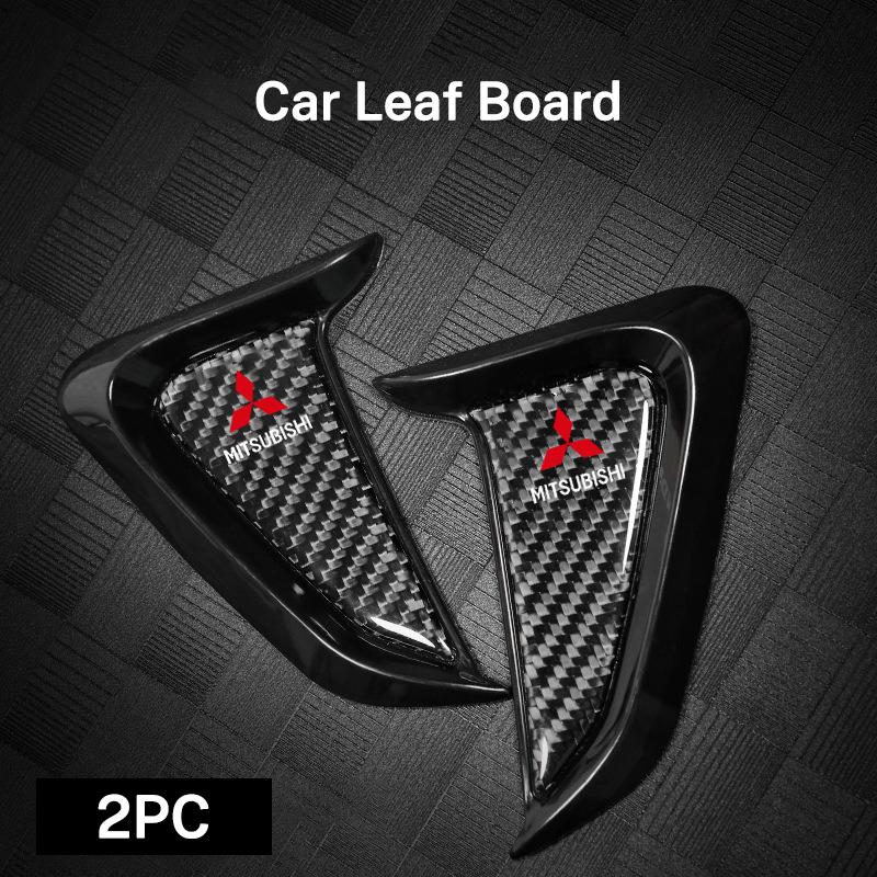 Kohlefaser Auto Seitenkotflügel Lüftungsschlitz Air Fender Abdeckung Zierleiste Für Mitsubishi Lancer Mirage Pajero Asx 10 Outlander 3 l200 Zubehör