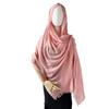 Solid color scarf shawl fashion literary cotton and linen scarf red silk scarf women's desert travel shawl