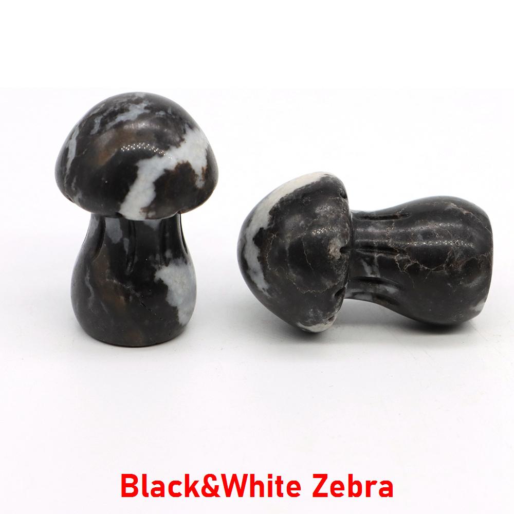 1.5" Natural Crystal Mushroom Gem Quartz Mushroom Mineral Healing Reiki Home Decoration Diy Crafts Gift Aquarium Stone